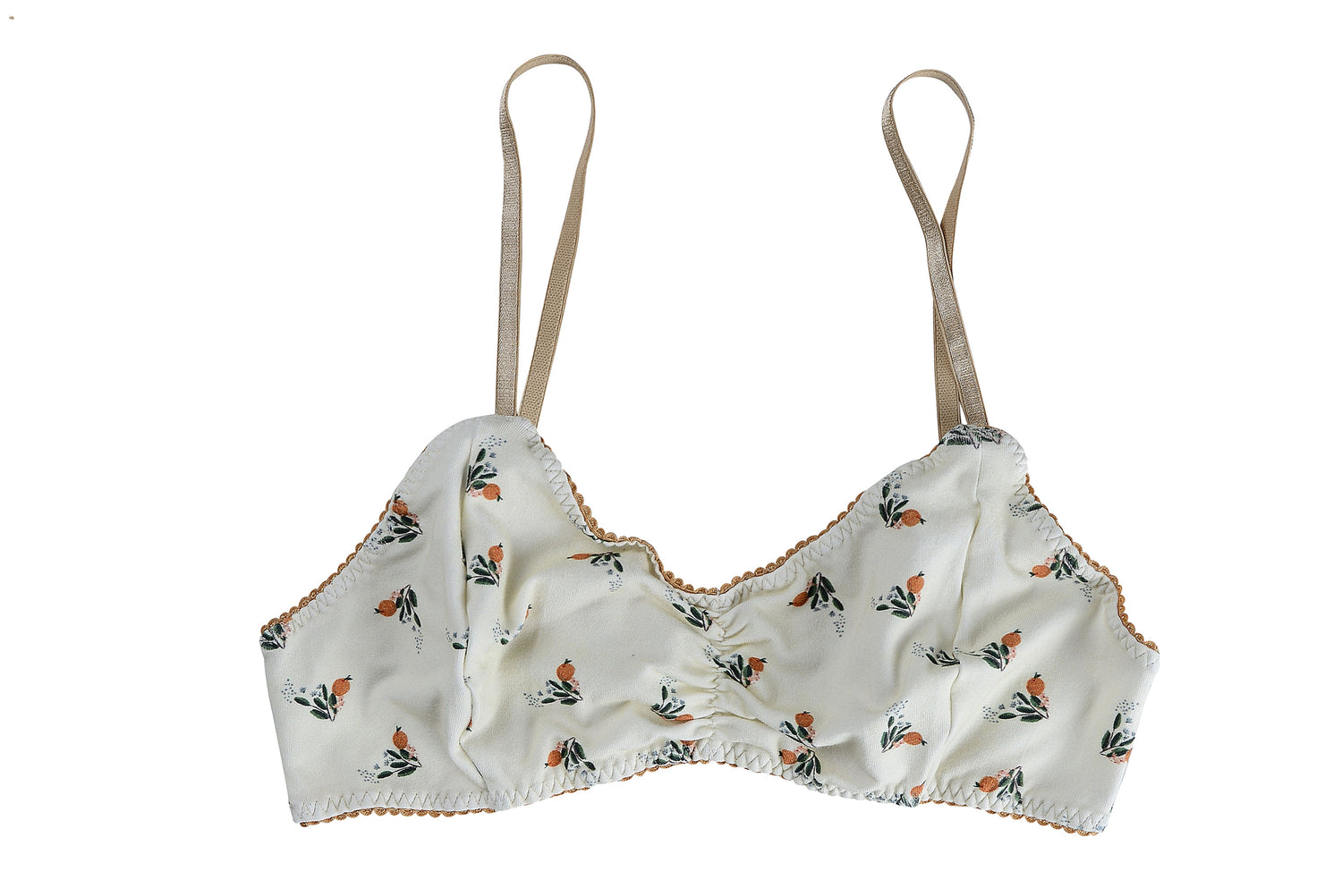 POCKETED Cotton CITRUS Bralette