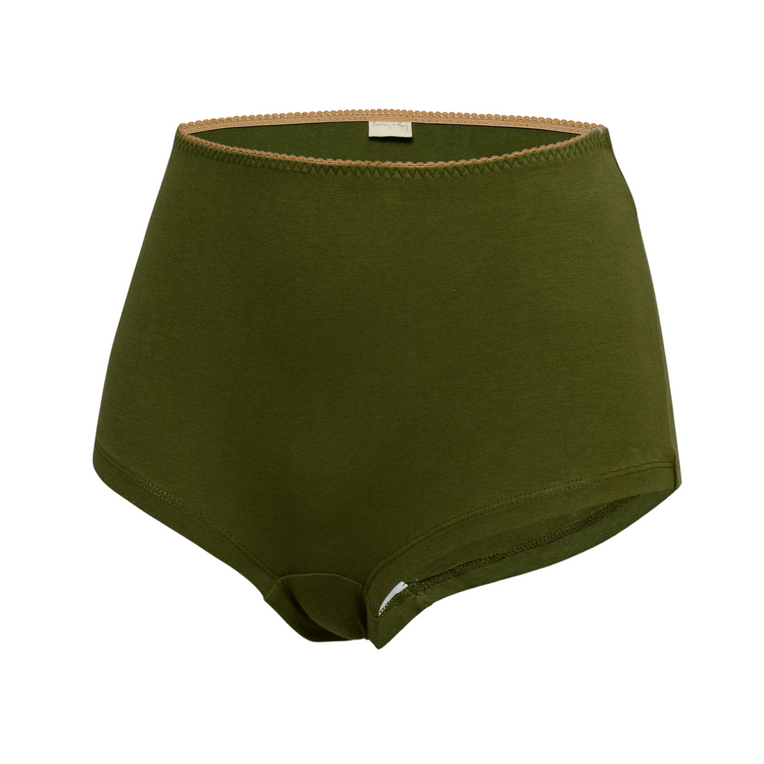 Cotton OLIVE GREEN Boyleg Bottoms