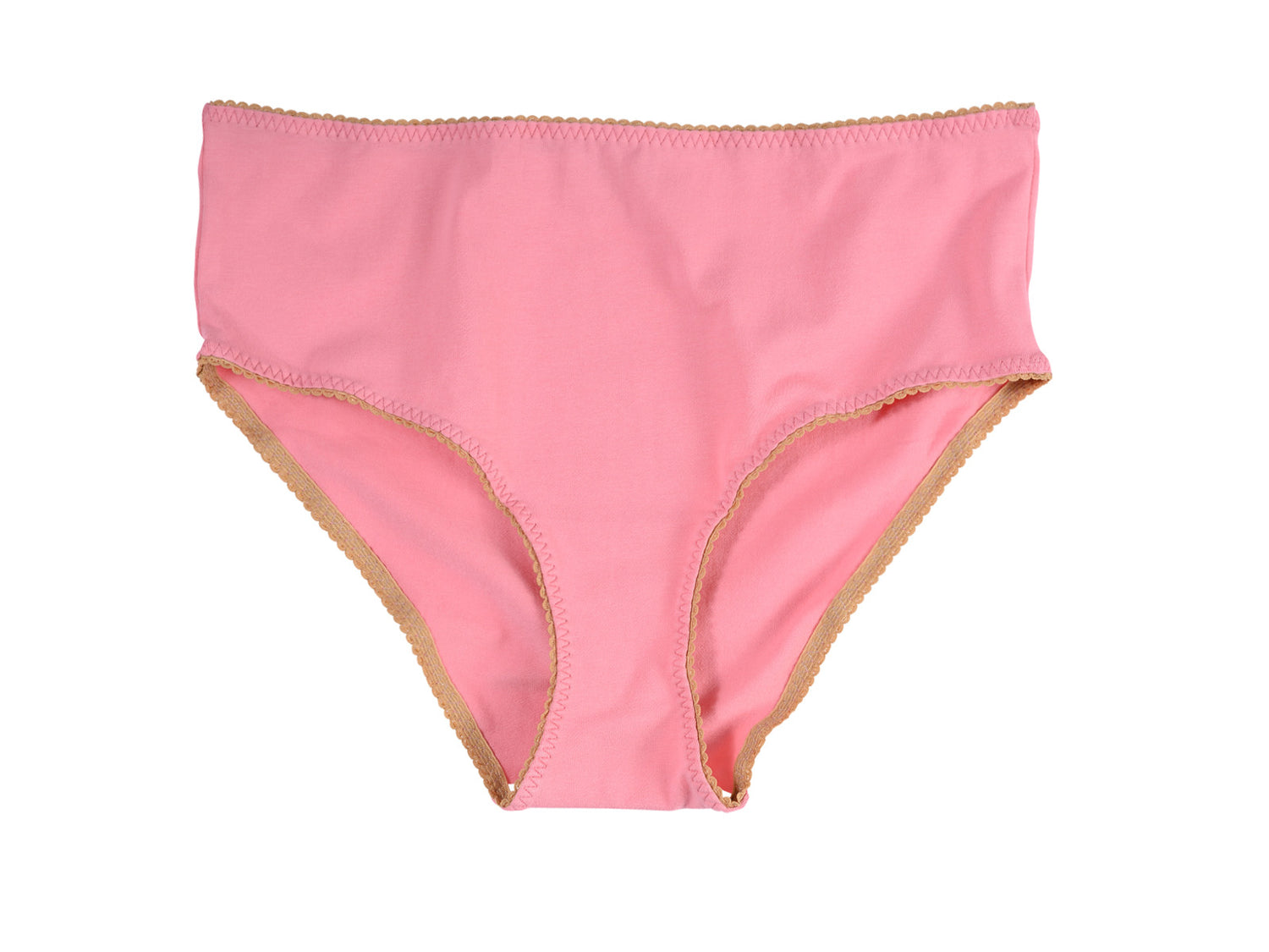 Cotton PEACHY PINK High Waisted Bottoms