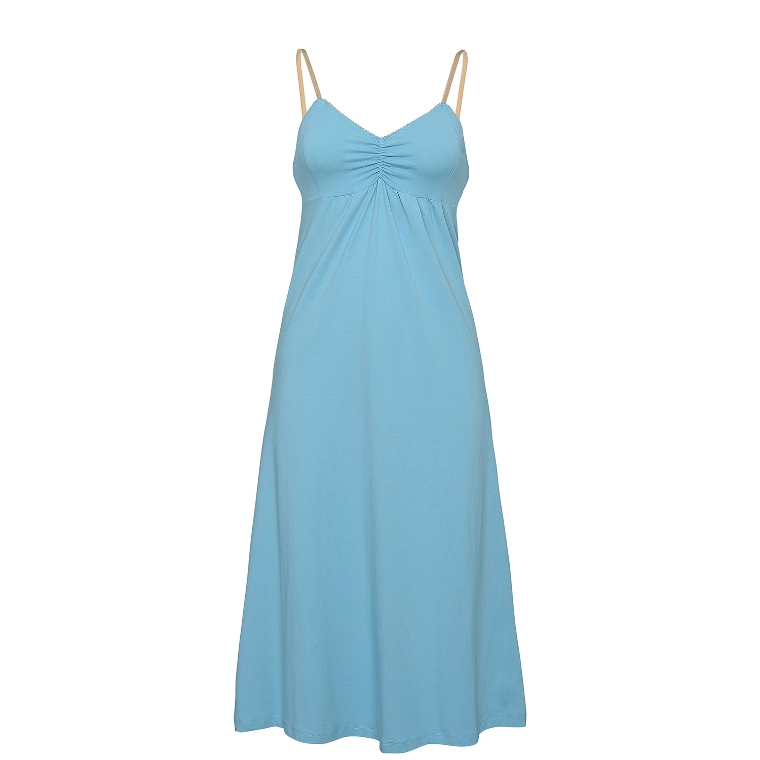 MIDI Cotton CORNFLOWER BLUE Nightie