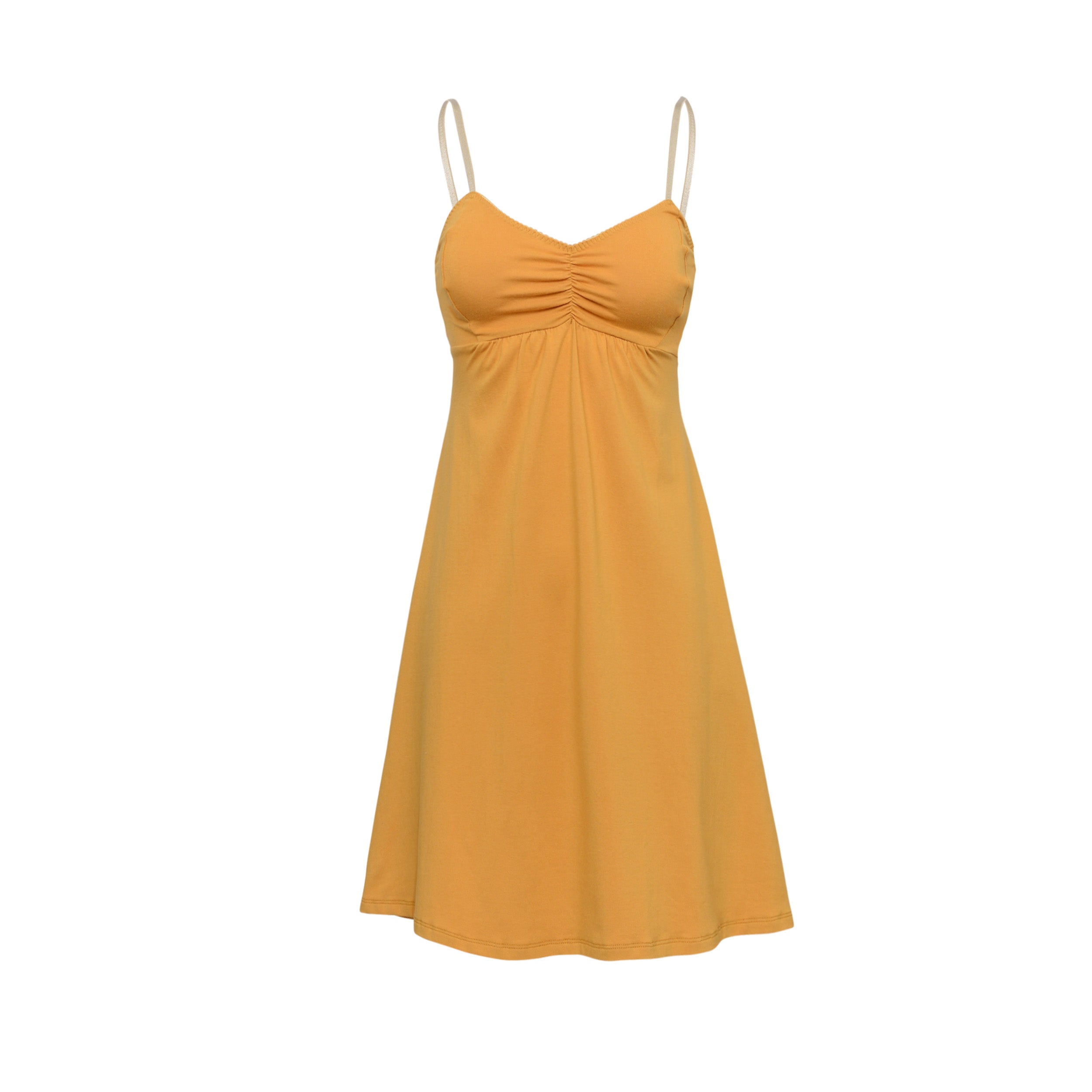 SHORT Cotton MUSTARD Nightie